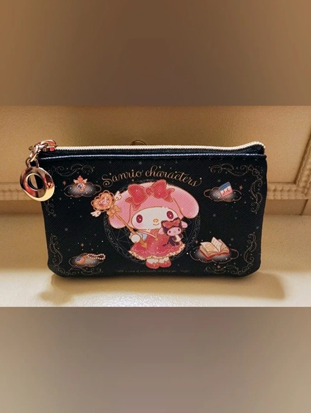 Sanrio My Melody Black and Pink Cosmetic Pouch